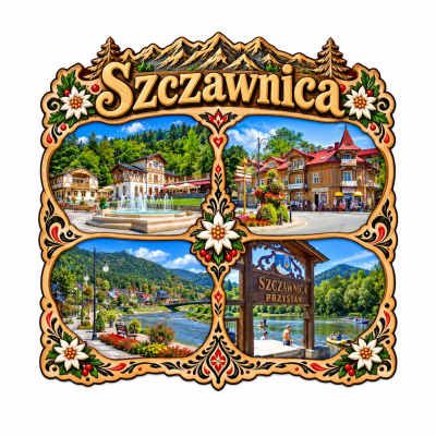 Szczawnica, magnes z Pienin, Pieniny, magnes na lodówkę, góralskie